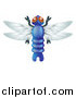 Vector Illustration of a Cute Dragonfly Bug by AtStockIllustration
