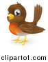 Vector Illustration of a Cute Robin Bird by AtStockIllustration