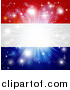 Vector Illustration of a Firework Burst over a Netherlands Flag by AtStockIllustration