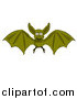 Vector Illustration of a Flying Vampire Bat by AtStockIllustration