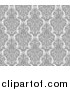 Vector Illustration of a Grayscale Seamless Middle Eastern Pattern by AtStockIllustration