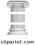 Vector Illustration of a Greek or Roman Column Pillar in Three Pieces by AtStockIllustration