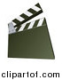 Vector Illustration of a Green Clapperboard by AtStockIllustration