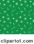 Vector Illustration of a Green Seamless Medical Background Pattern with White Icons by AtStockIllustration