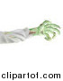 Vector Illustration of a Green Zombie Arm by AtStockIllustration
