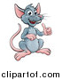 Vector Illustration of a Happy Mouse Giving a Thumb up by AtStockIllustration