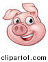 Vector Illustration of a Happy Pig Mascot by AtStockIllustration