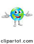 Vector Illustration of a Happy World Globe Mascot by AtStockIllustration