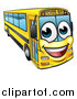 Vector Illustration of a Happy Yellow School Bus by AtStockIllustration