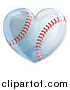 Vector Illustration of a Heart Baseball by AtStockIllustration