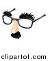 Vector Illustration of a Moustache Eyebrows and Glasses Disguise by AtStockIllustration