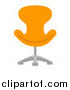 Vector Illustration of a Orange Chair by AtStockIllustration