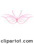 Vector Illustration of a Pink Butterfly with Wide Wings by AtStockIllustration