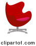 Vector Illustration of a Red Chair by AtStockIllustration