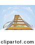 Vector Illustration of a Rising Roller Coaster by AtStockIllustration