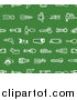Vector Illustration of a Seamless Green Hardware and Tool Icon Pattern by AtStockIllustration