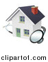 Vector Illustration of a Stethoscope Around a White Home by AtStockIllustration