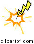Vector Illustration of a Striking Lightning Bolt by AtStockIllustration