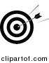 Vector Illustration of a Target During Shooting Practice, Symbolizing, Precision, Ambition and Goals by AtStockIllustration