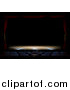 Vector Illustration of a Theatre Stage Framed with Curtains and Lights by AtStockIllustration