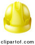 Vector Illustration of a Yellow Contractor Hard Hat by AtStockIllustration