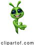 Vector Illustration of Alien Cute Little Green Guy Martian Mascot by AtStockIllustration
