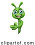 Vector Illustration of Alien Cute Little Green Guy Martian Mascot by AtStockIllustration