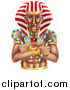 Vector Illustration of an Ancient Egyptian Pharaoh by AtStockIllustration