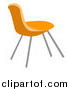 Vector Illustration of an Orange Chair by AtStockIllustration
