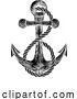 Vector Illustration of Anchor from Boat or Ship Tattoo Drawing by AtStockIllustration