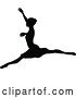 Vector Illustration of Ballet Dancer Dancing Silhouette by AtStockIllustration