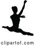 Vector Illustration of Ballet Dancer Dancing Silhouette by AtStockIllustration