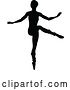 Vector Illustration of Ballet Dancer Dancing Silhouette by AtStockIllustration