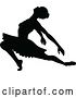 Vector Illustration of Ballet Dancer Dancing Silhouette by AtStockIllustration