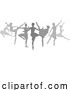 Vector Illustration of Ballet Dancer Silhouette Dancers Poses Silhouettes by AtStockIllustration