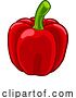 Vector Illustration of Bell Sweet Pepper Vegetable Food by AtStockIllustration
