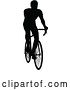 Vector Illustration of Bicycle Riding Bike Cyclist Silhouettes by AtStockIllustration