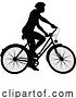 Vector Illustration of Bike and Bicyclist Silhouette by AtStockIllustration