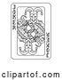 Vector Illustration of Black and White Joker Playing Card by AtStockIllustration