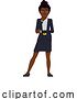 Vector Illustration of Black Businesswoman Illustration by AtStockIllustration