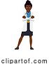 Vector Illustration of Black Doctor Lady Healthcare Character by AtStockIllustration