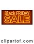 Vector Illustration of Black Friday Sale Orange Neon Sign by AtStockIllustration