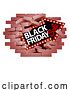 Vector Illustration of Black Friday Sale Sign Brick Wall Breaking Concept by AtStockIllustration