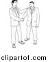 Vector Illustration of Business Men Shaking Hands by AtStockIllustration