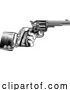 Vector Illustration of Business Suit Hand Western Cowboy Gun Pistol by AtStockIllustration