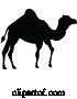 Vector Illustration of Camel Animal Silhouette by AtStockIllustration