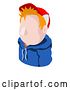 Vector Illustration of Cap Hoodie Guy Avatar People Icon by AtStockIllustration