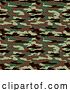 Vector Illustration of Cartoon Camouflage Military Army Camo Pattern Background by AtStockIllustration
