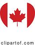 Vector Illustration of Cartoon Canada Canadian Flag Heart Concept by AtStockIllustration