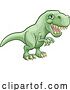 Vector Illustration of Cartoon Dinosaur T Rex Animal Illustration by AtStockIllustration